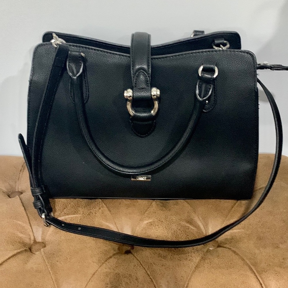 Chaps Black Satchel Handbag